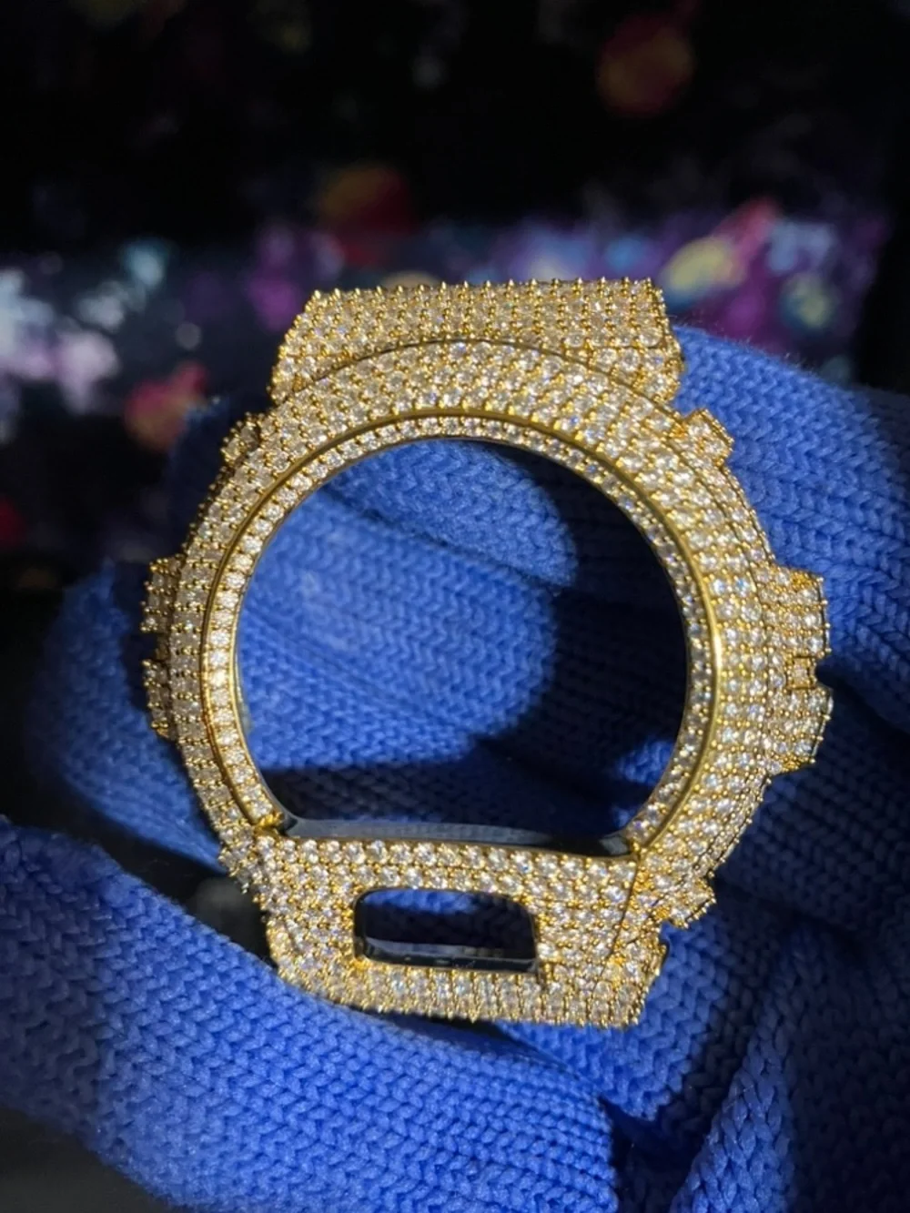 BUSSDOWN Moissanite Custom G Shock Gold and White Colorway